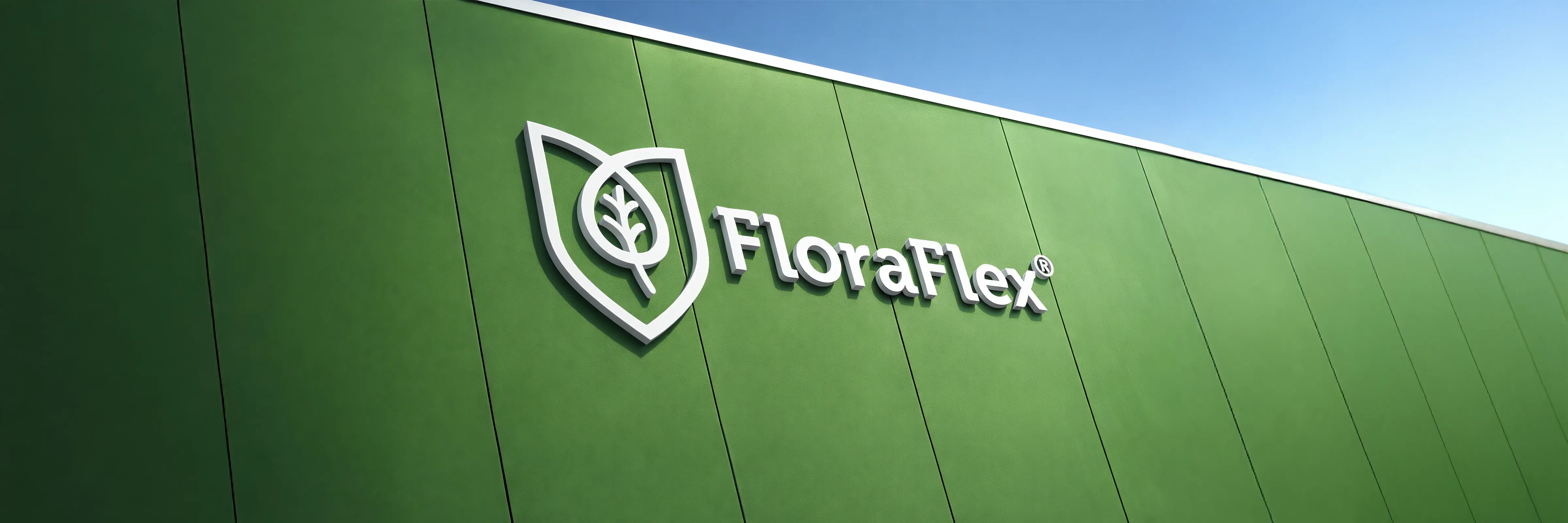 FloraFlex brand signage