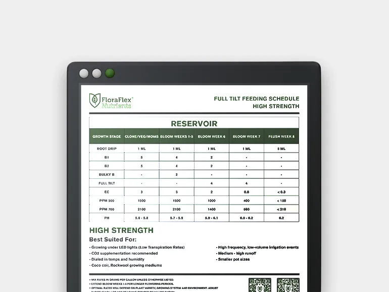 Feeding schedules