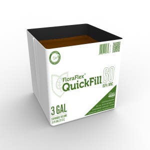 3 Gal QuickFill™ | 60% WHC | Expandable Organic Coco Coir Plant Medium | Single Unit